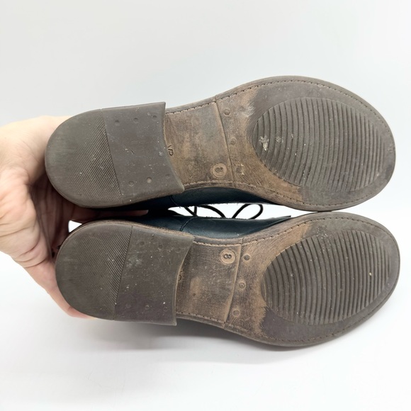 Miz Mooz Womens Lennox Lace-Up Bootie In Ocean Blue Leather Size 8 Minimalist - Picture 10 of 12